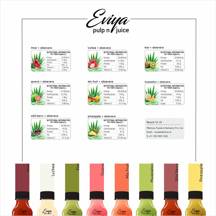 Eviya Fruit Pulp and Aloe Vera Juice Drink 8 Flavors - Image 4