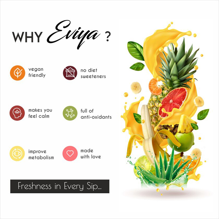 Eviya Fruit Pulp and Aloe Vera Juice Drink 8 Flavors - Image 5